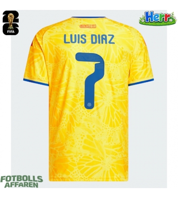 Colombia Luis Diaz #7 Hemmatröja VM 2026 Kortärmad